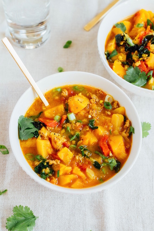 butternut squash and turkey chili