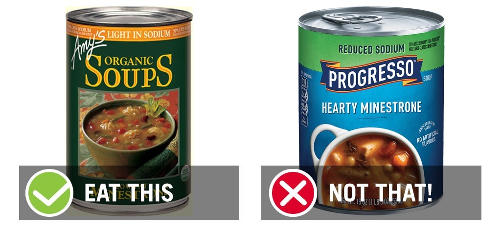 Canned soup