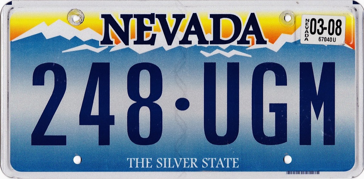 nevada license plate