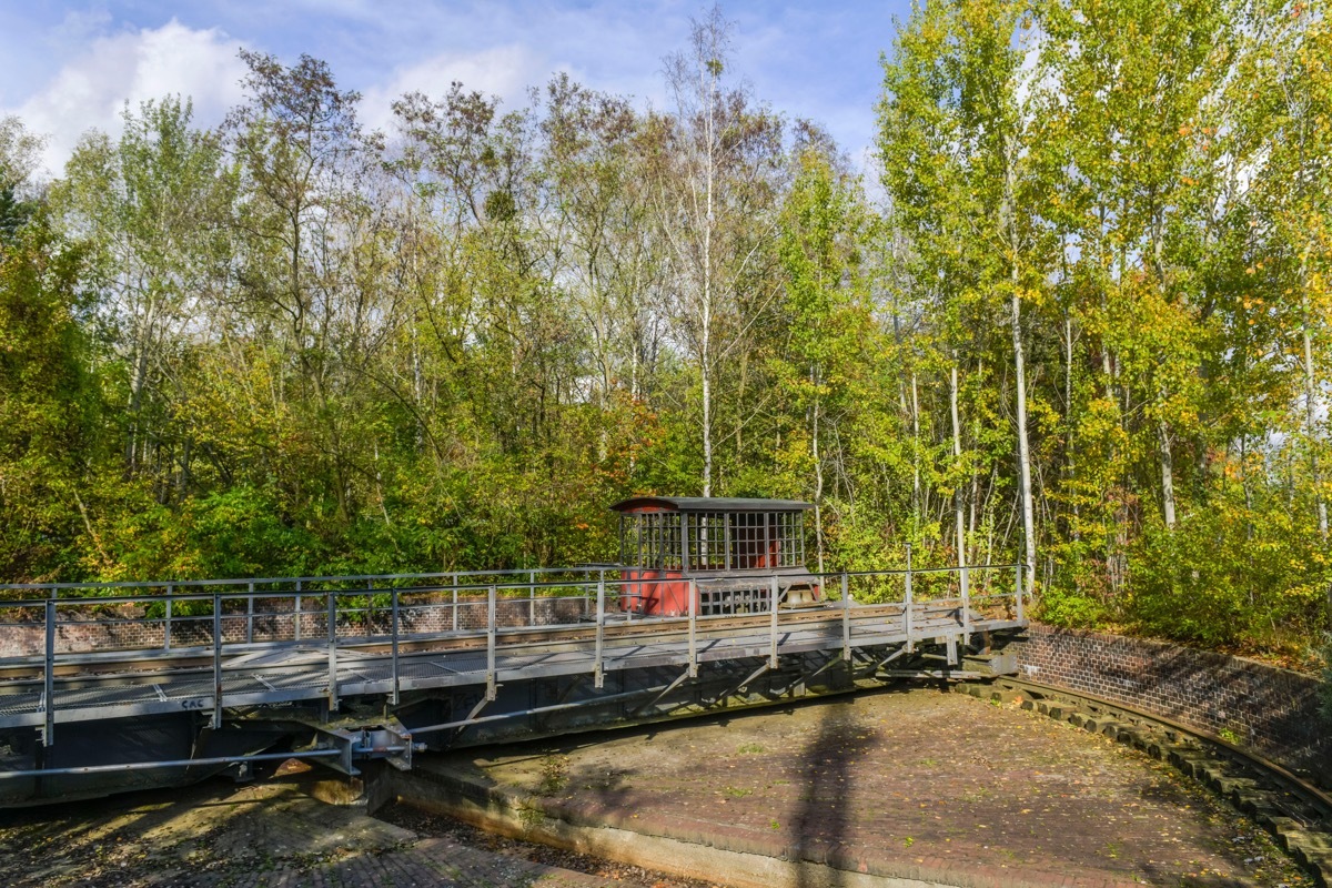 Drehscheibe, Naturpark Schoneberger Sudgelande, Prellerweg, Schoneberg, Berlin, Deutschland