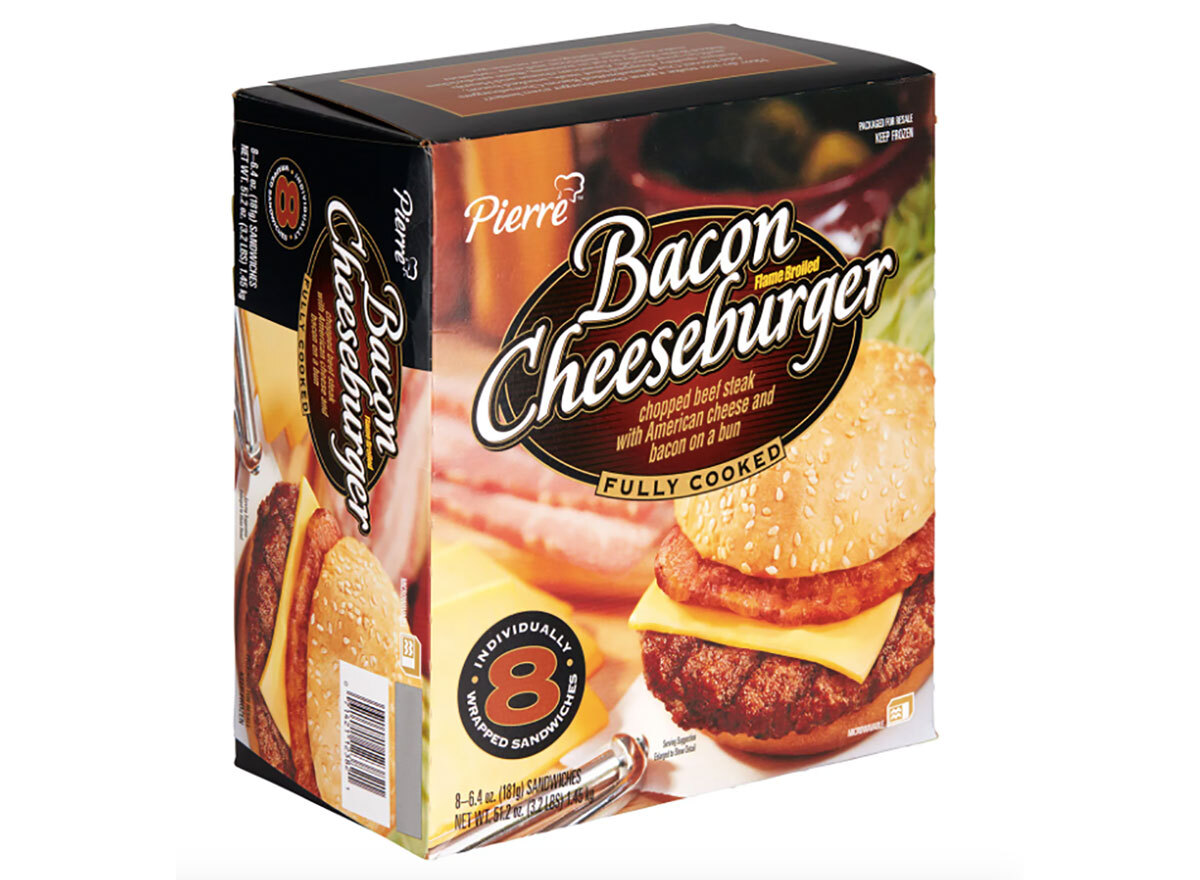 pierre frozen bacon cheeseburgers