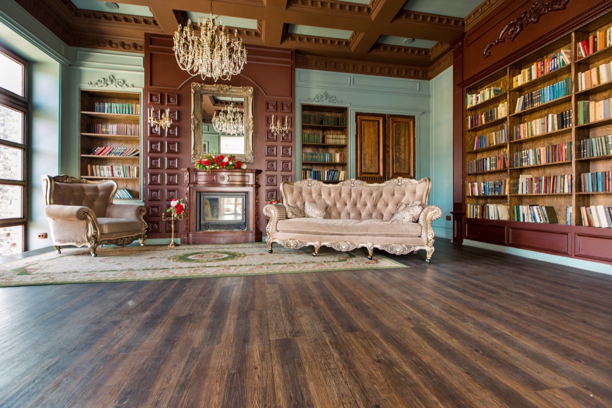 library in victorian home