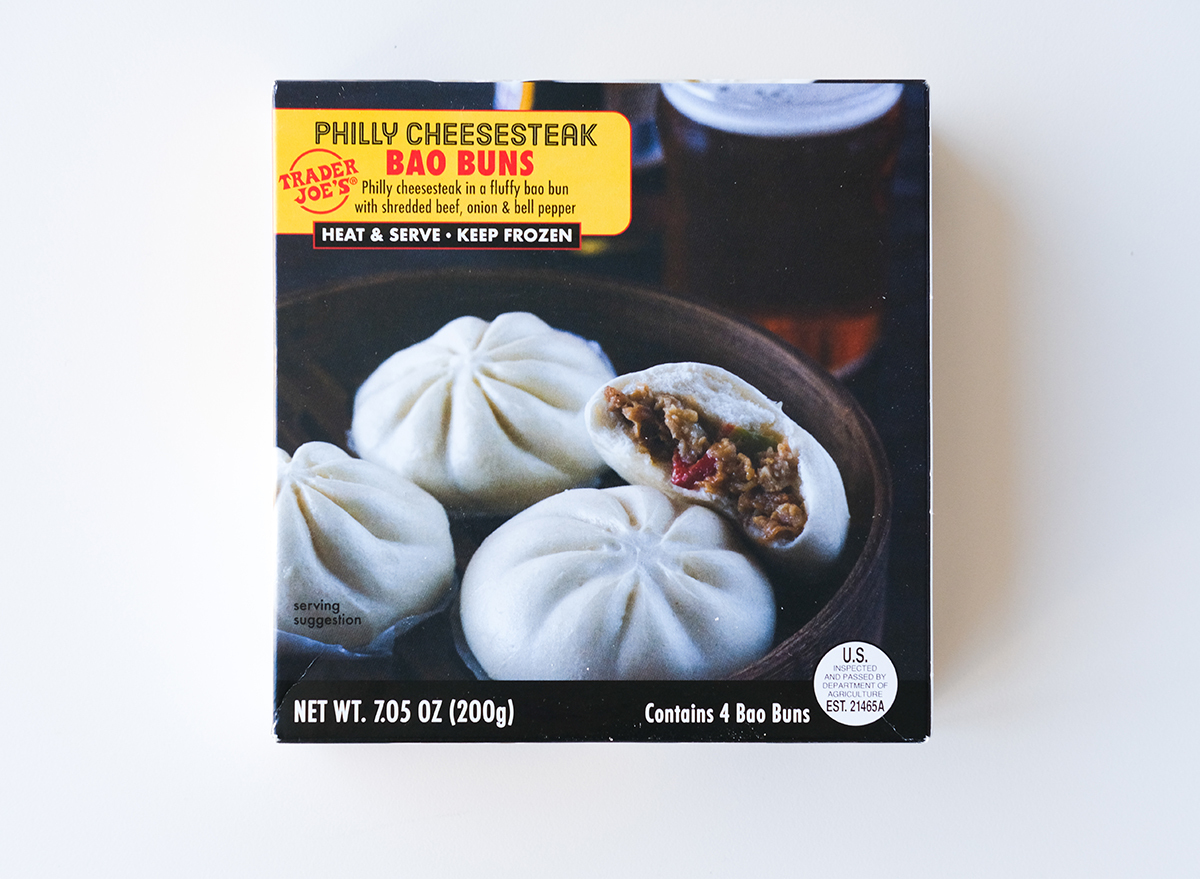 philly cheesesteak bao buns from trader joe's