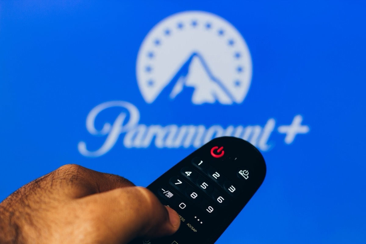 paramount plus logo on television