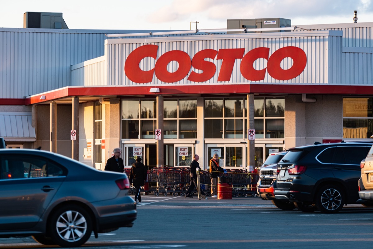 April 17, 2020 - Halifax, Canada - Costco Wholesale warehouse store located in the Bayers Lake retail park. Costco is temporarily allowing priority access to their warehouses for Costco members who are healthcare workers and first responders such as police officers, EMTs and firefighters. Healthcare workers (which include all hospital employees with a hospital ID) and first responders who present a Costco membership card and official identification of their role, will be allowed to move to the front of any line to enter the stores during the ongoing COVID-19 pandemic.