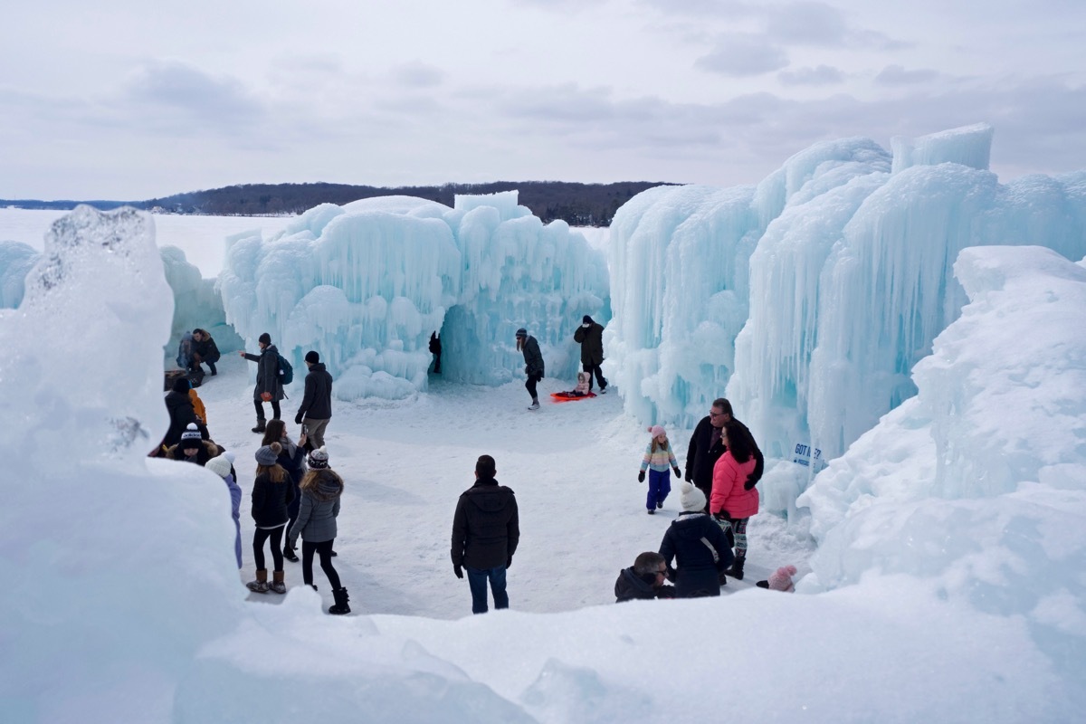 Ice Castles in Lake Geneva