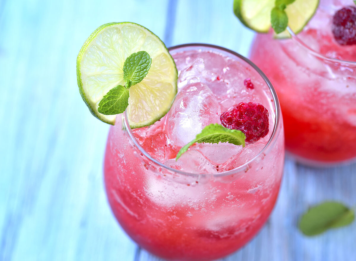 rasberry lime bubbly bramble