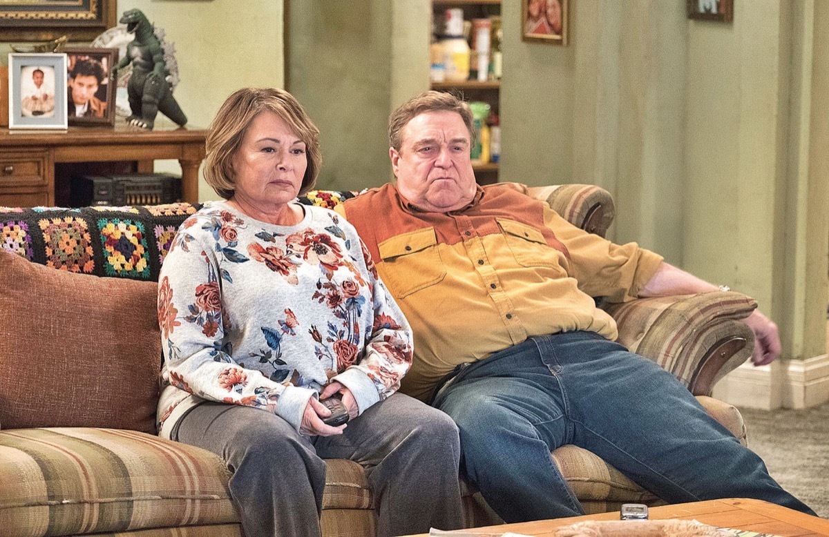 roseanne barr and john goodman on the roseanne reboot