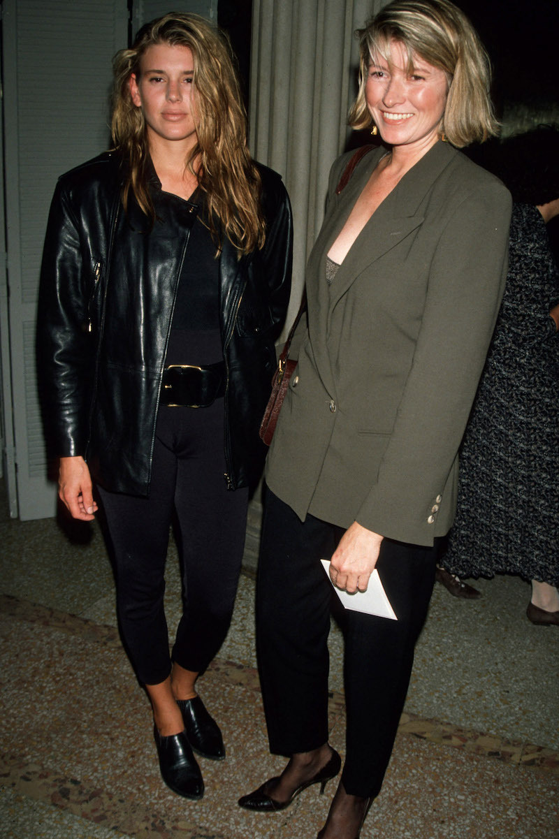 Alexis and Martha Stewart at the 1990 premiere of 