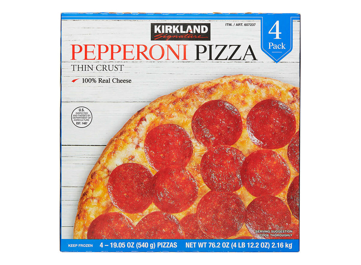 kirkland signature frozen pepperoni pizza