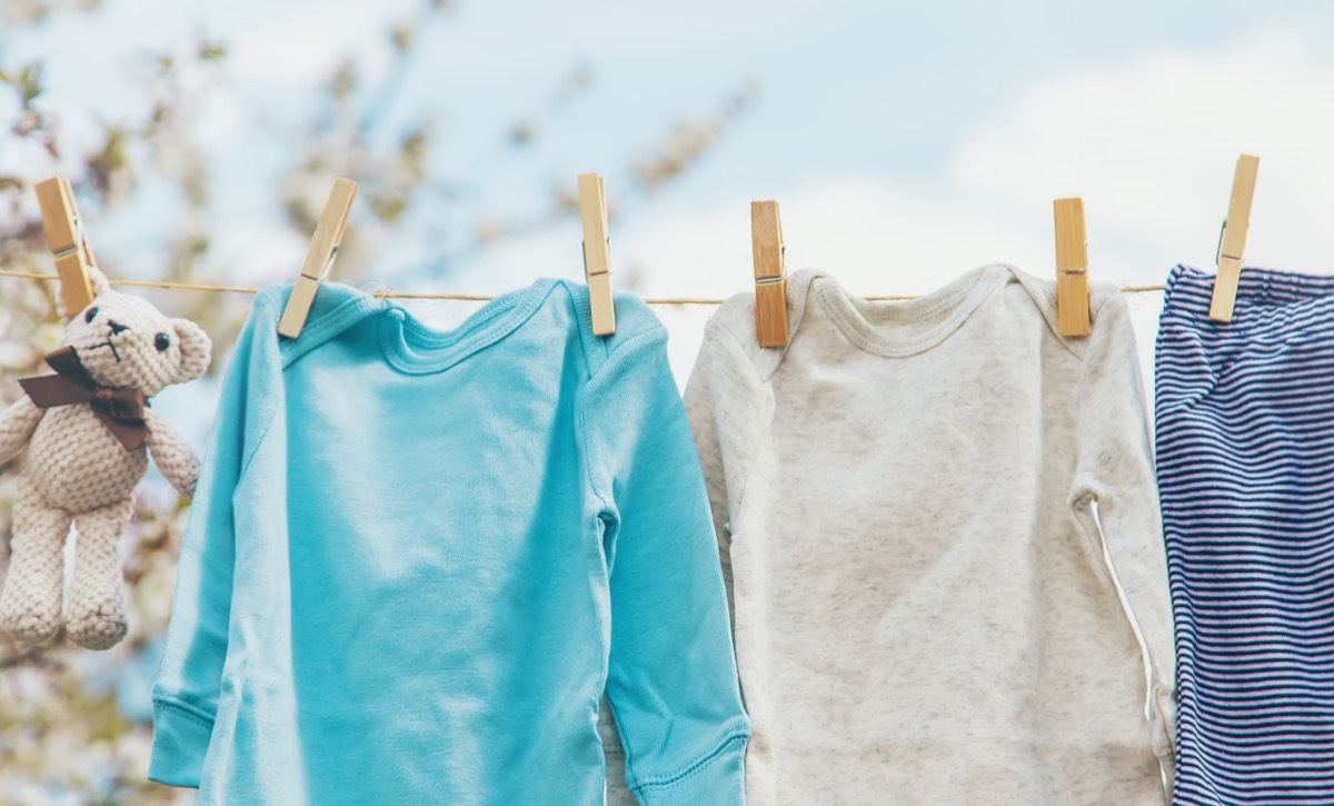 air drying clothes