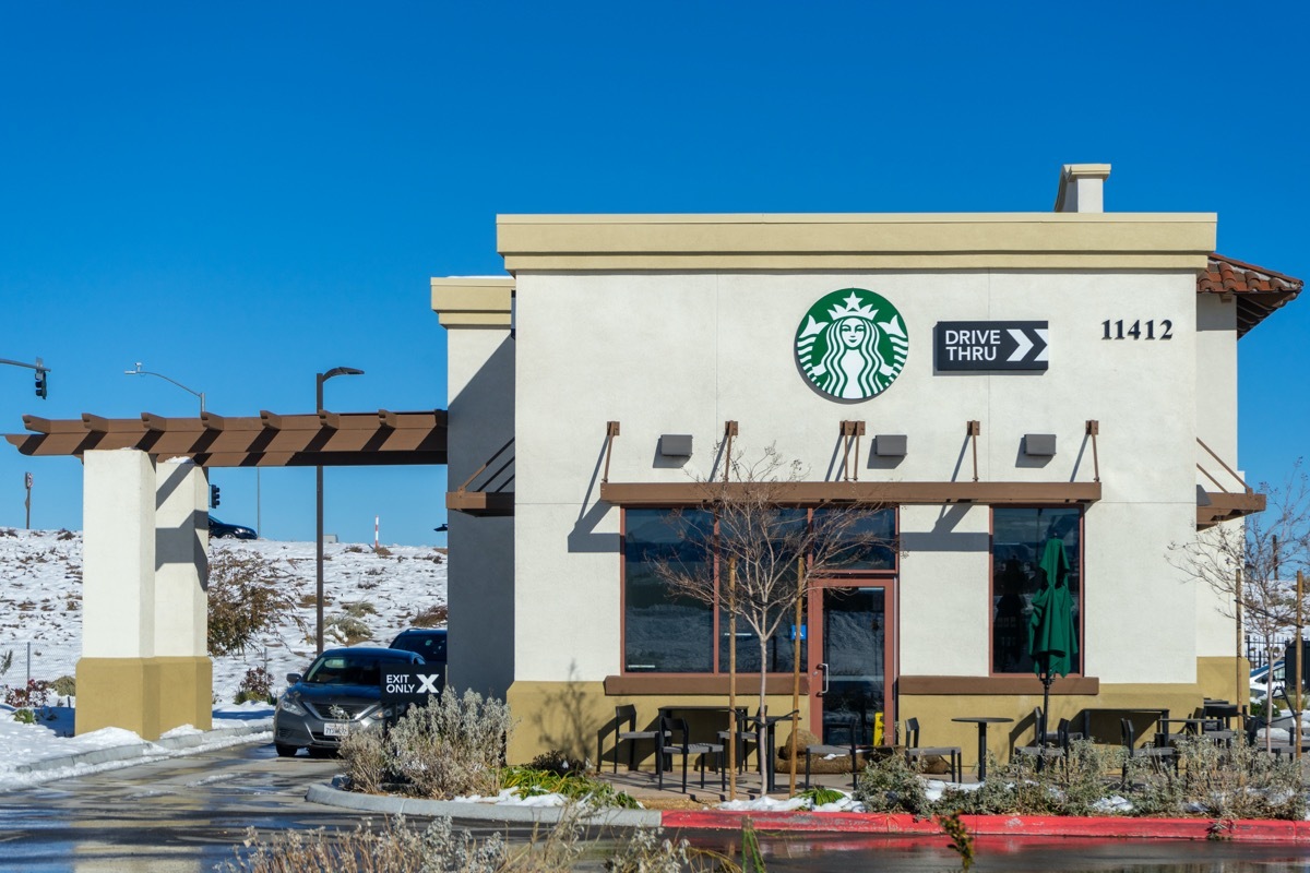 Drive-thru Starbucks