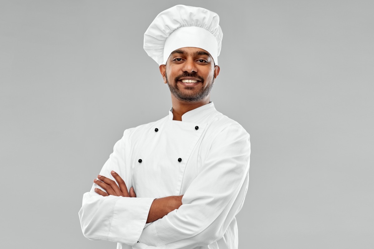 South Asian male chef