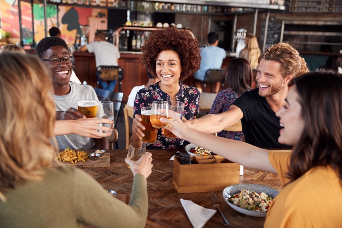 Group of Friends Making a Toast