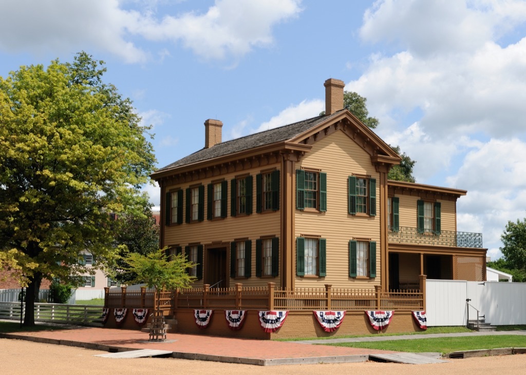 illinois abraham lincoln home most historic location every state