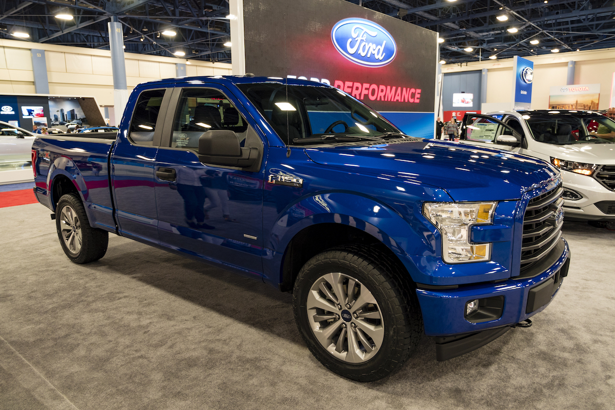 Blue 2016 Ford F-150