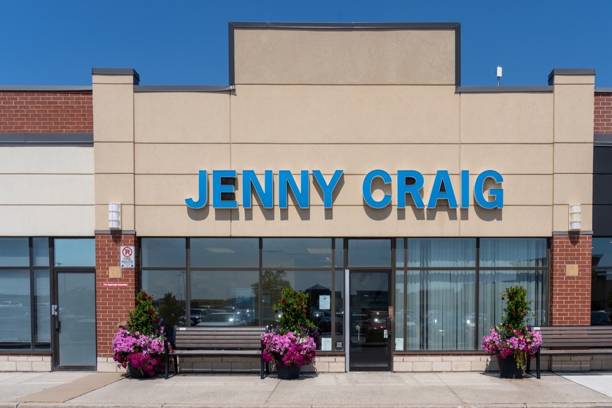 A Jenny Craig store in Oakville, ON, Canada. Jenny Craig is an American weight loss, weight management, and nutrition company.