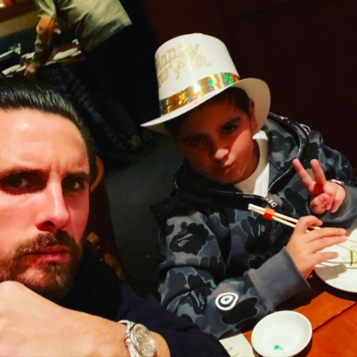 Scott and Mason Disick