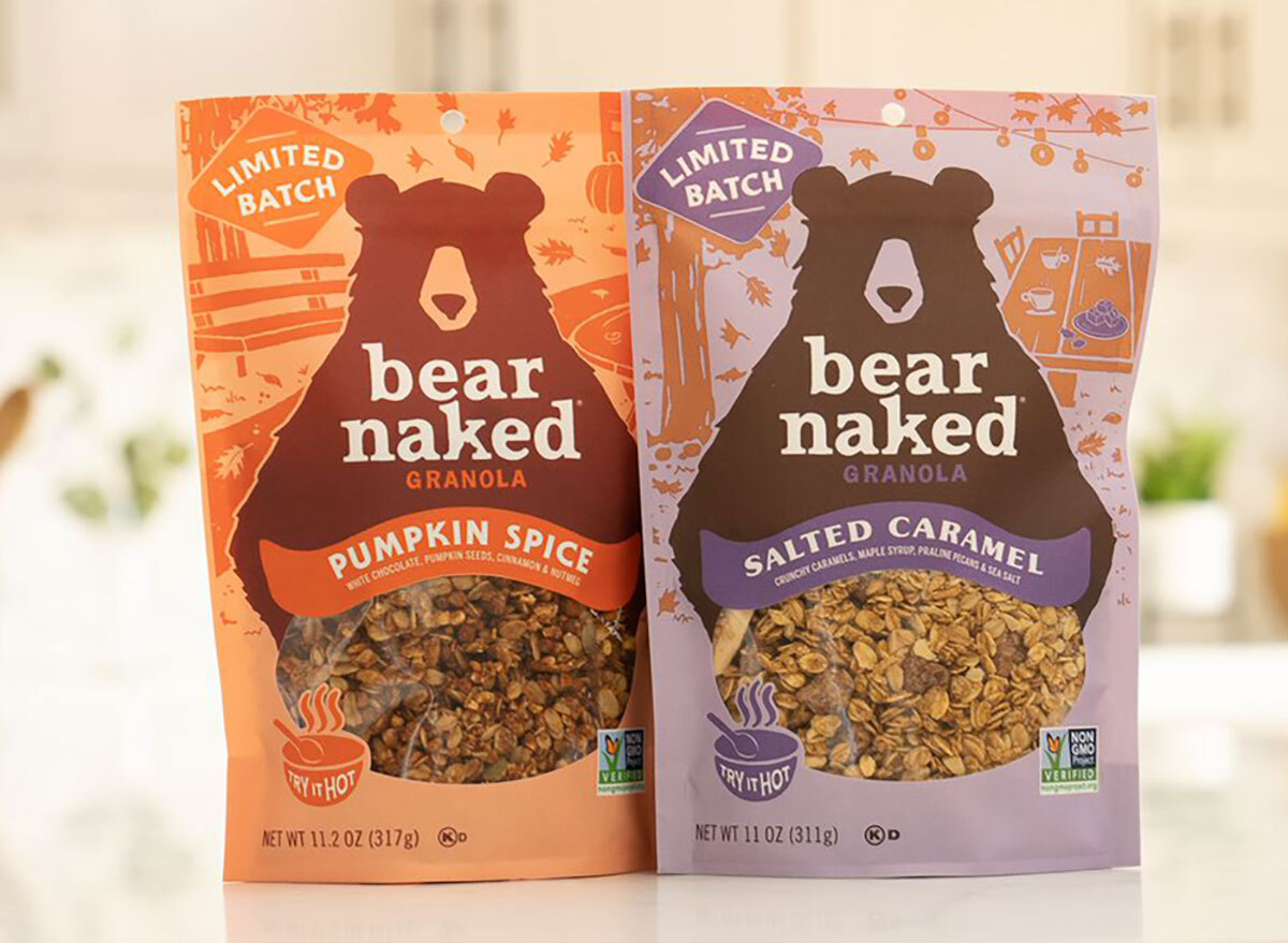 bear naked pumpkin spice and salted caramel granola