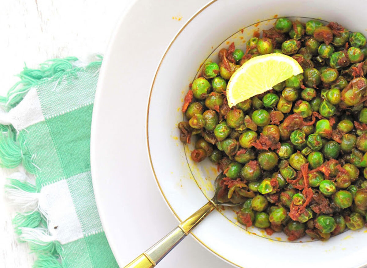 lemon ginger peas