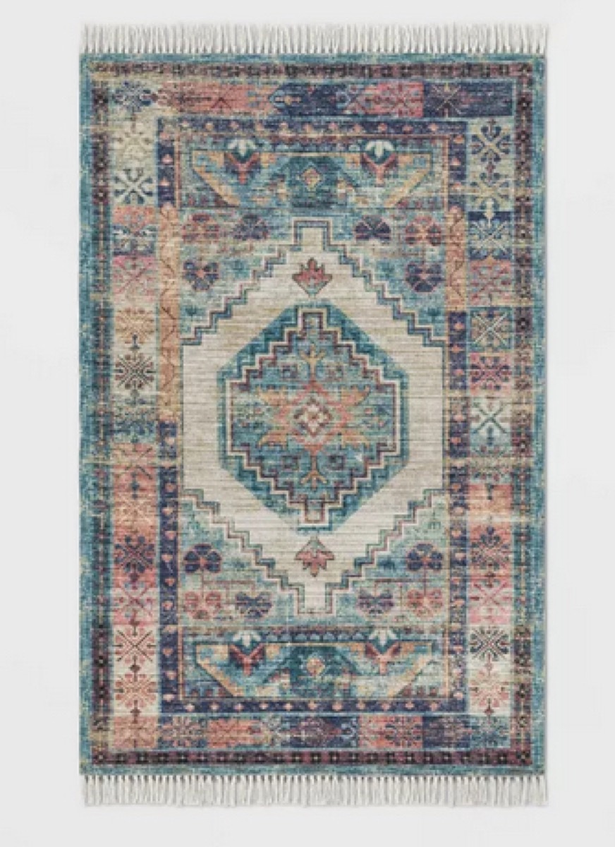 green oriental rug