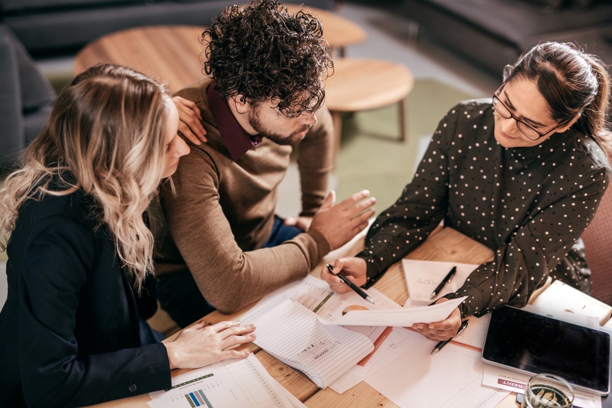 group going over tax return