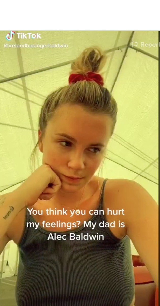 ireland baldwin tiktok screenshot