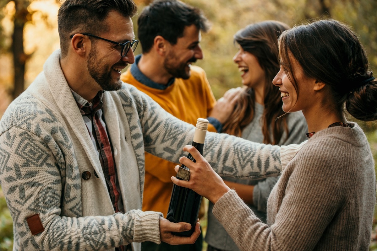 Groups of Friends Hugging and Gathering