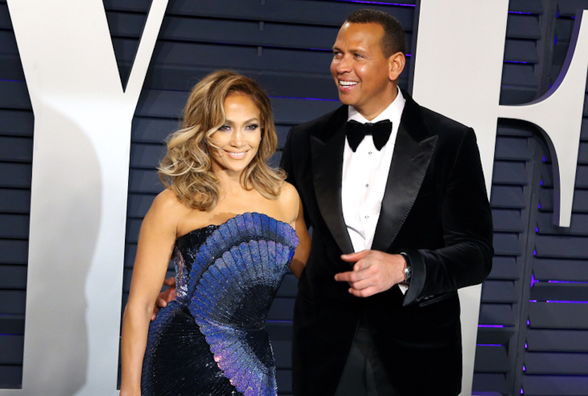 Jennifer Lopez, Alex Rodriguez at the 2019 Vanity Fair Oscar Party at The Wallis Annenberg Center for the Performing Arts on February 24, 2019 in Beverly Hills, CA