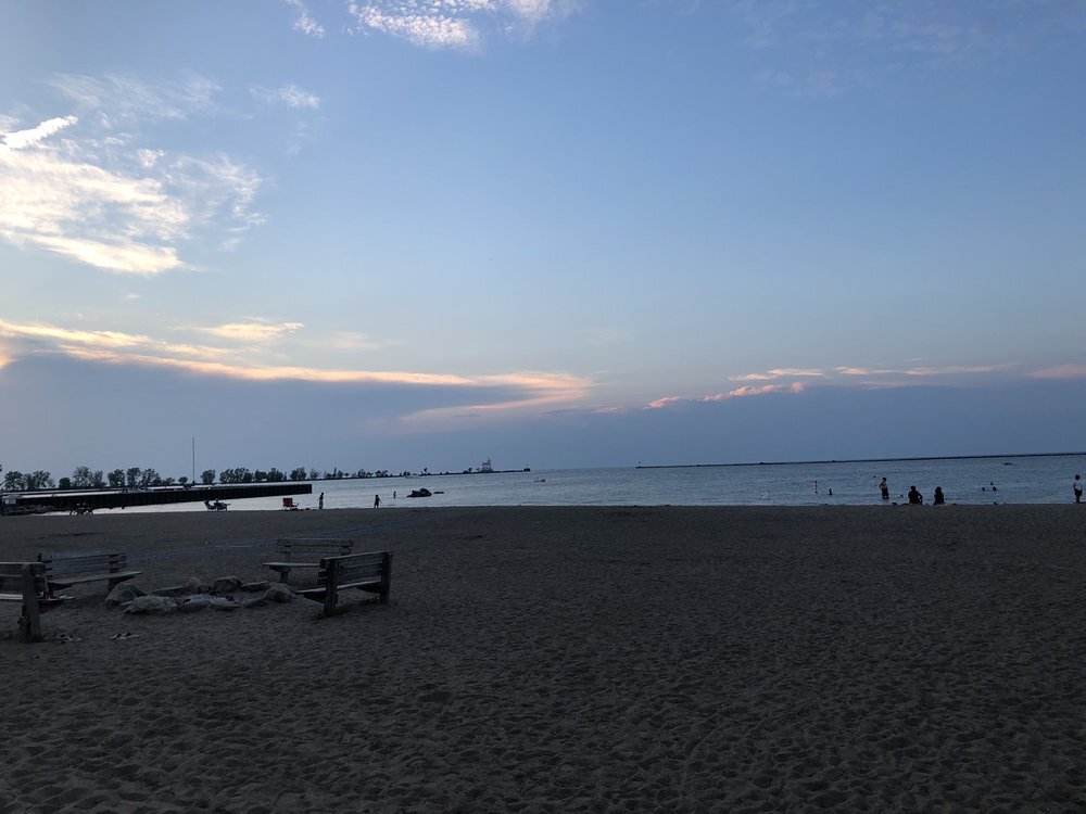 Fairport Harbor Beach in Ohio