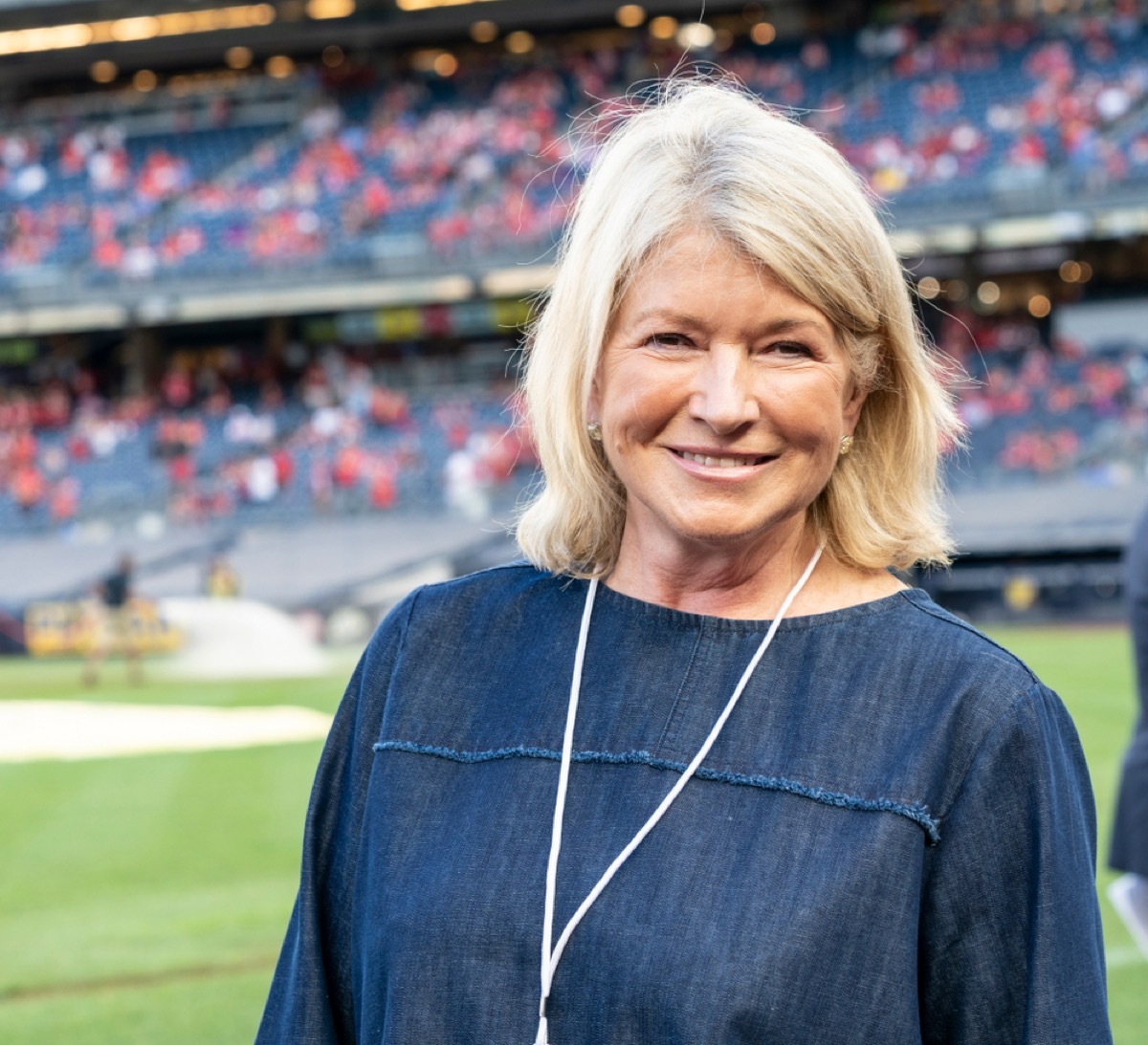 martha stewart at yankee stadium