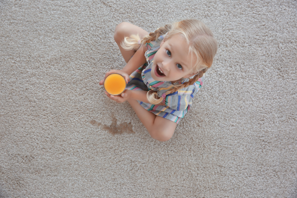 Girl Spilling Juice Parenting