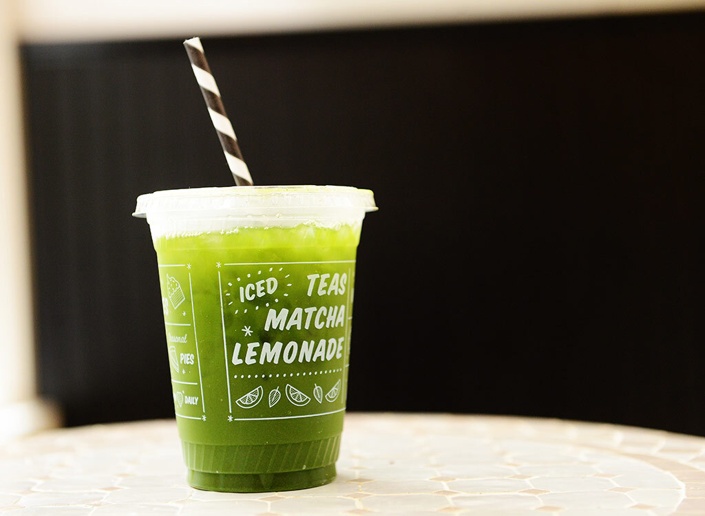 Iced matcha drink by chloe