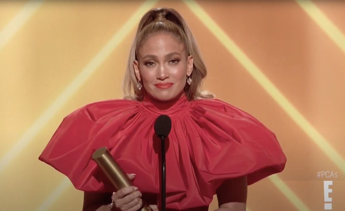 Jennifer Lopez accepts People's Icon of 2020 award at People's Choice Awards with moving speech