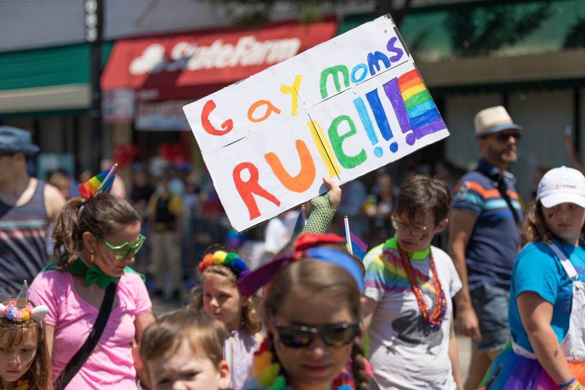 lesbian mothers with their children at chicago pride parade photos from pride celebrations