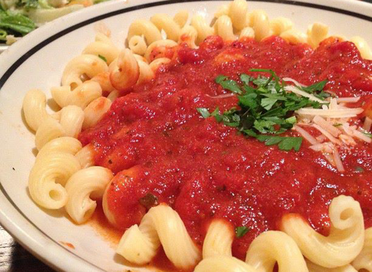 corner bakery cavatappi marinara