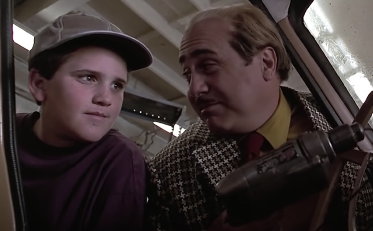 Brian Levinson and Danny DeVito in Matilda in 1996