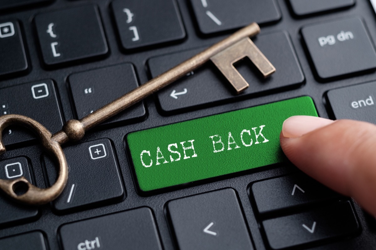 cashback button on keyboard