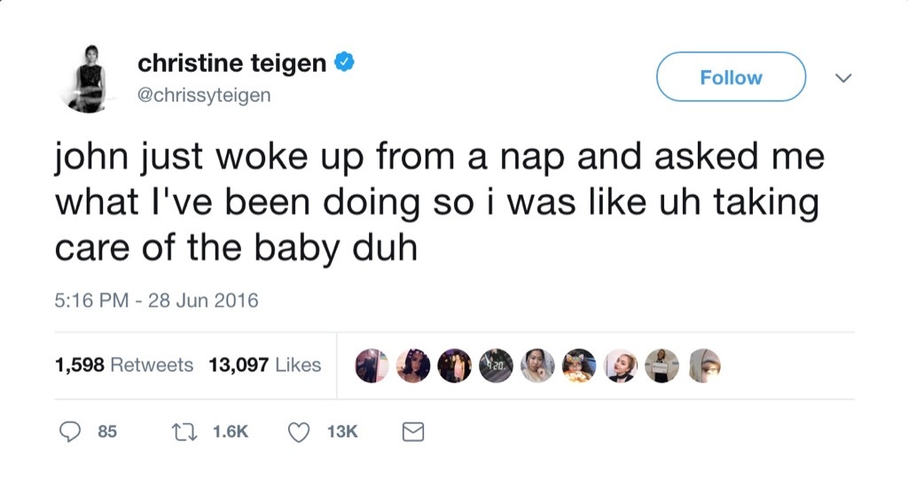 Chrissy Teigen funny tweet