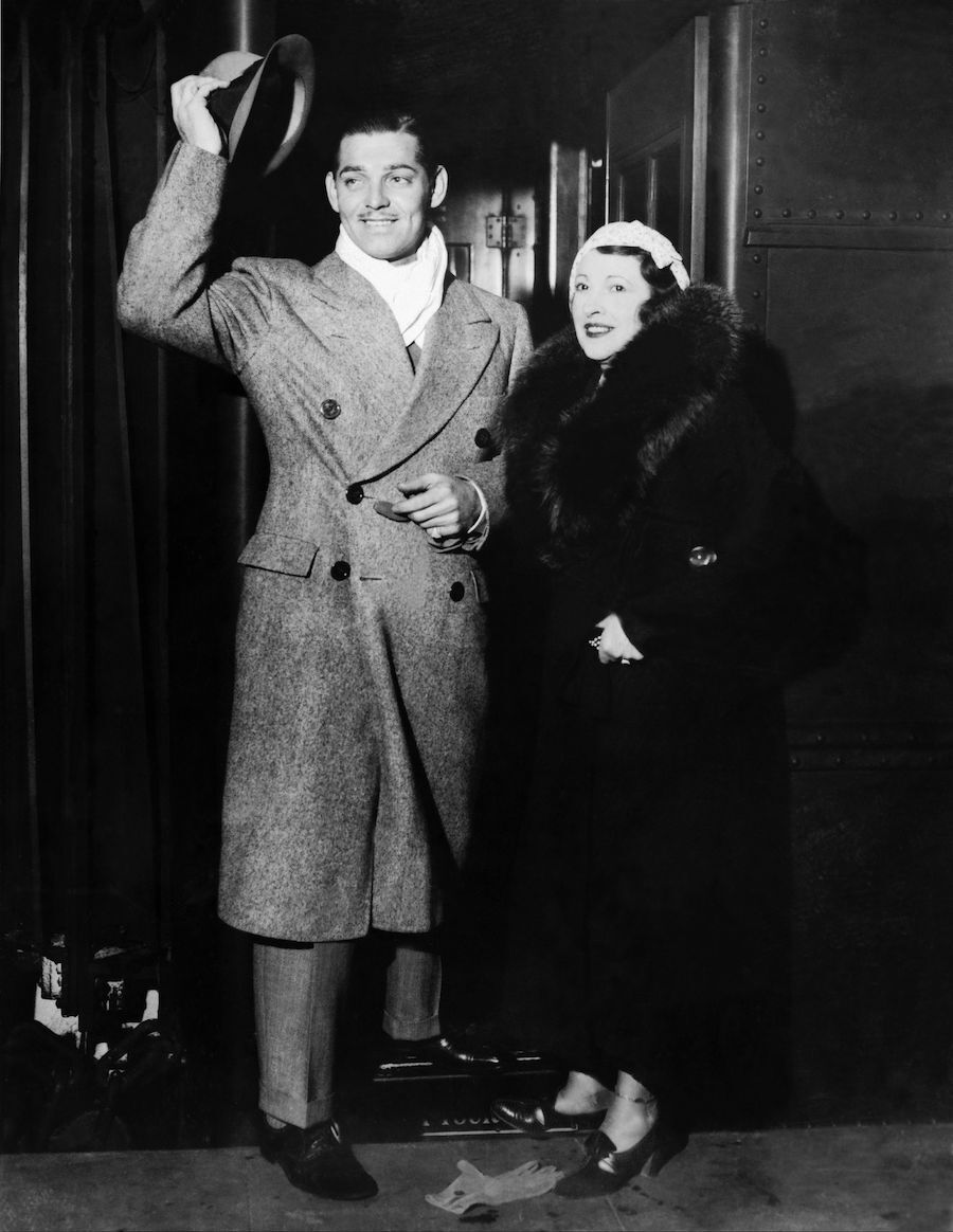 Clark Gable and Ria Langham in New York City in 1934