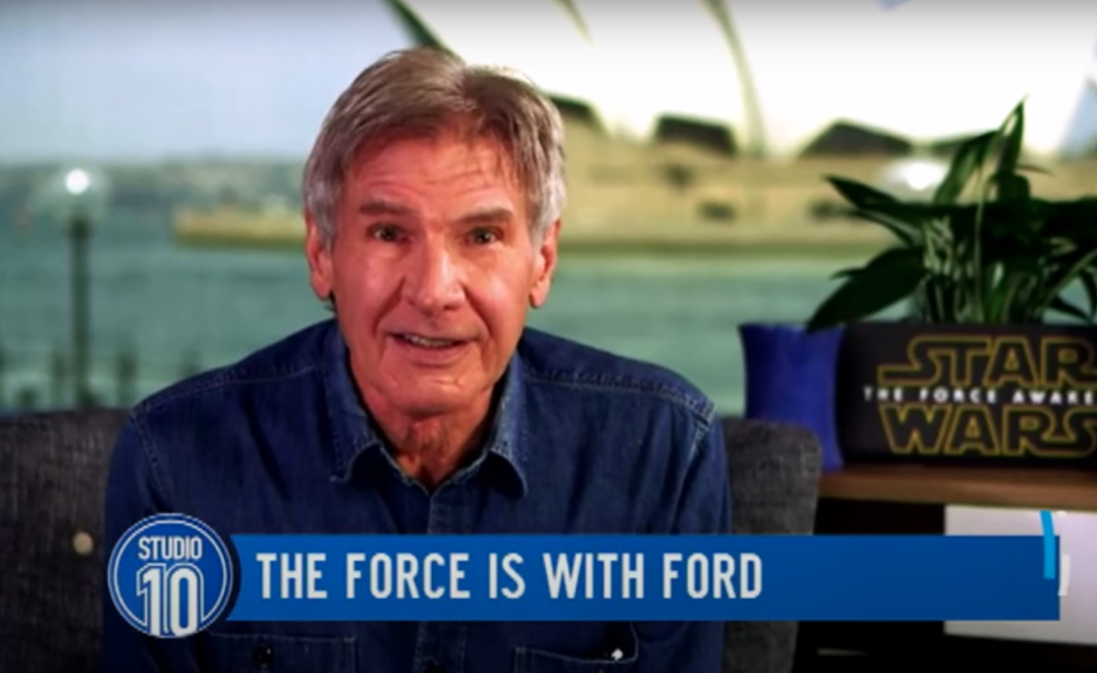 Harrison Ford during the 2015 interview with 