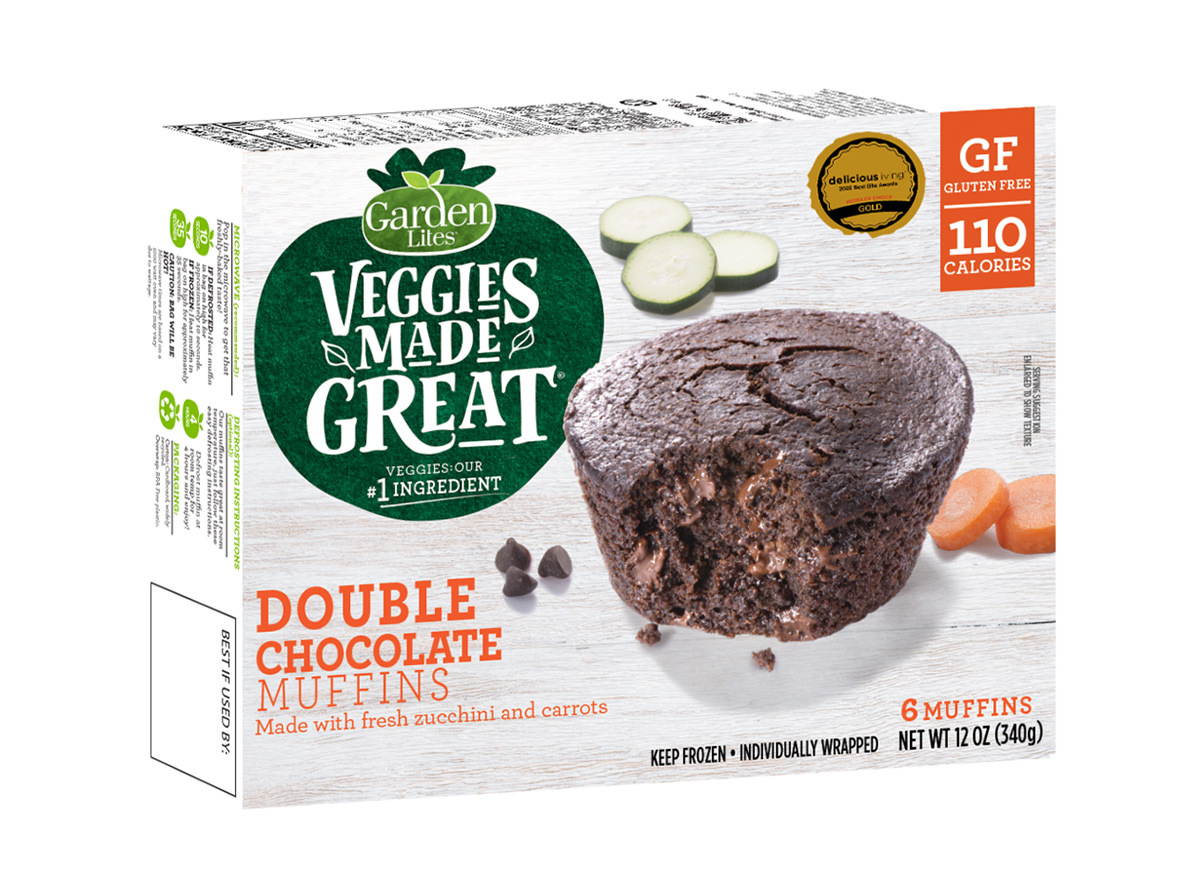 veggies made great double chocolate muffins