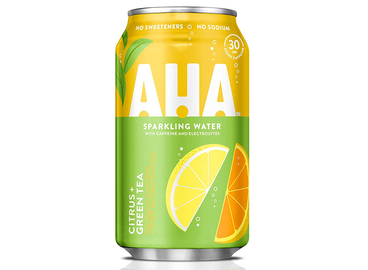 aha sparkling water citrus green tea