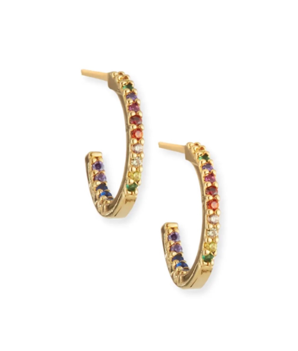 TRai Rainbow Hoop Earrings buy after holidays