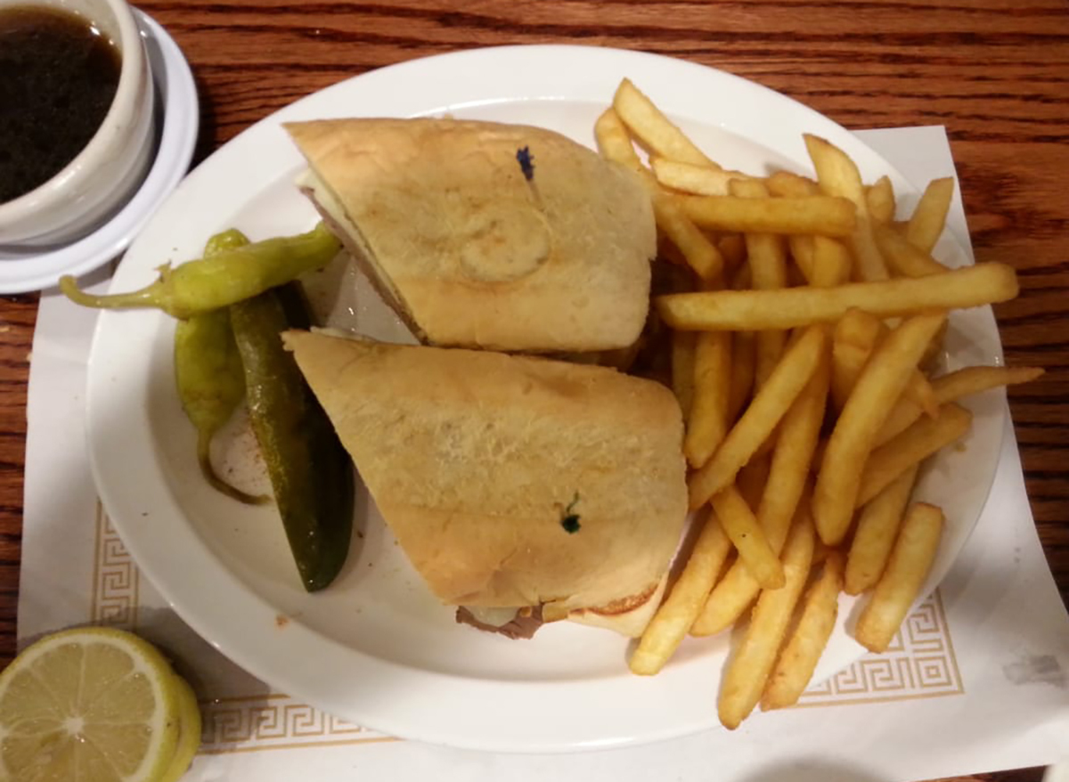 french dip with fries