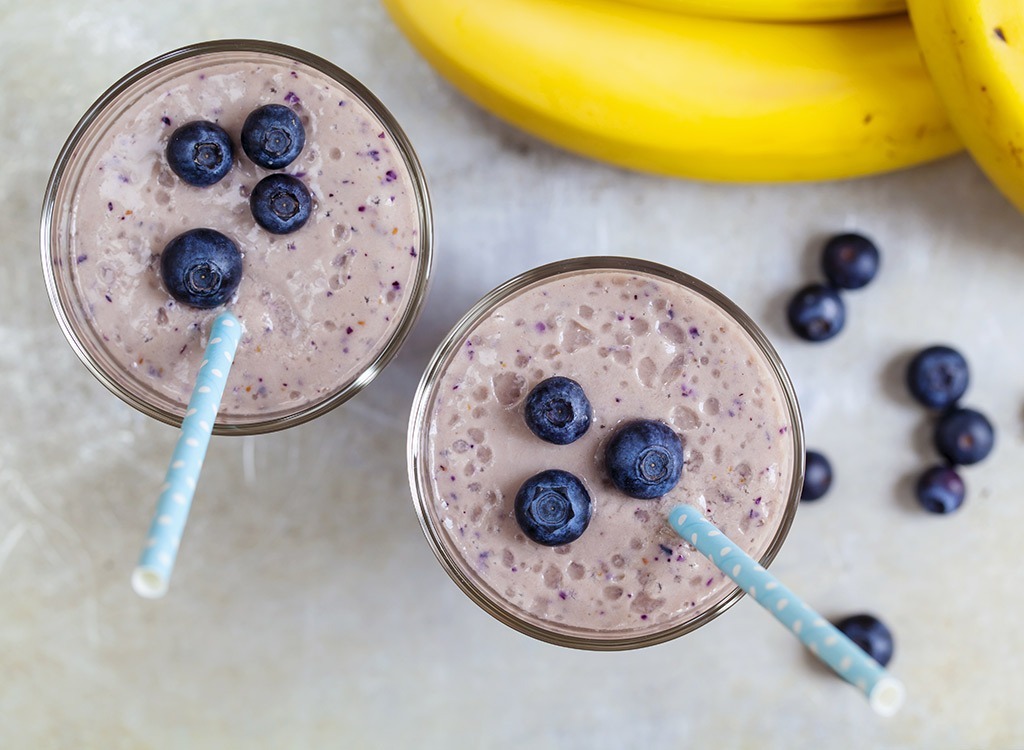 Blueberry banana smoothie