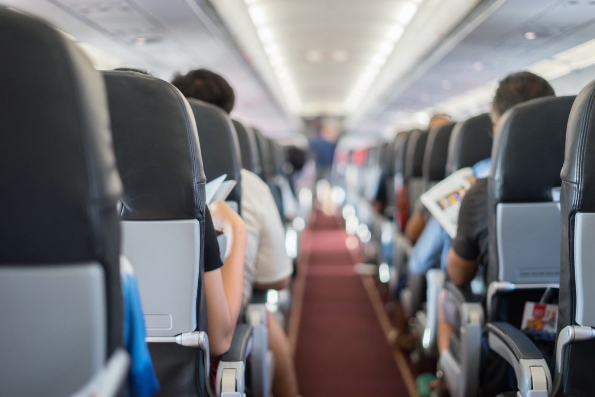 Passengers on plane