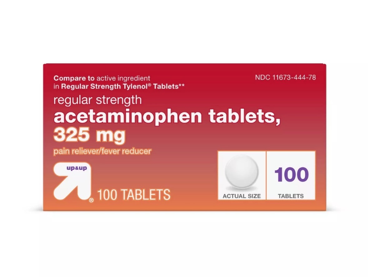 up & up brand acetaminophen