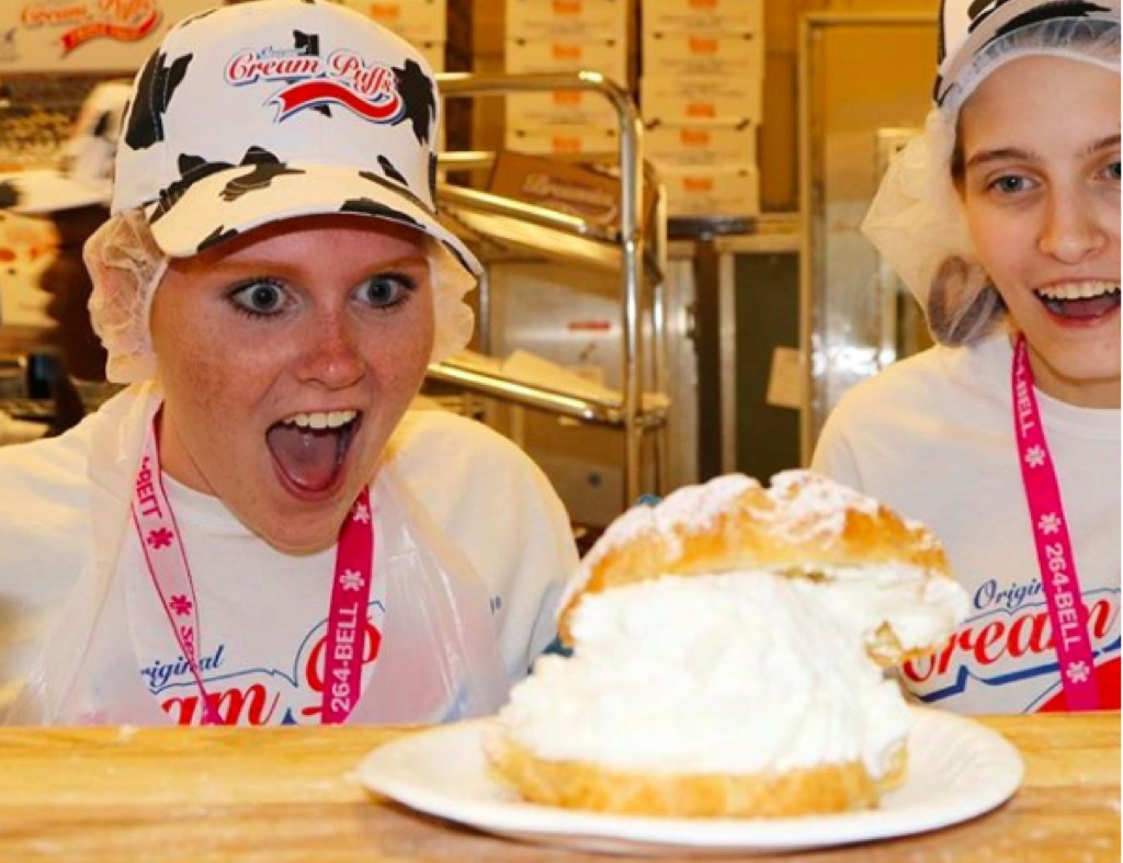 Wisconsin state fair cream puffs