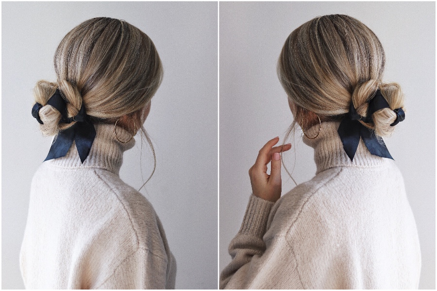 Beautiful Ribbon Buns | 12 Pretty Long Hairstyles for Fall 2019 | Her Beauty